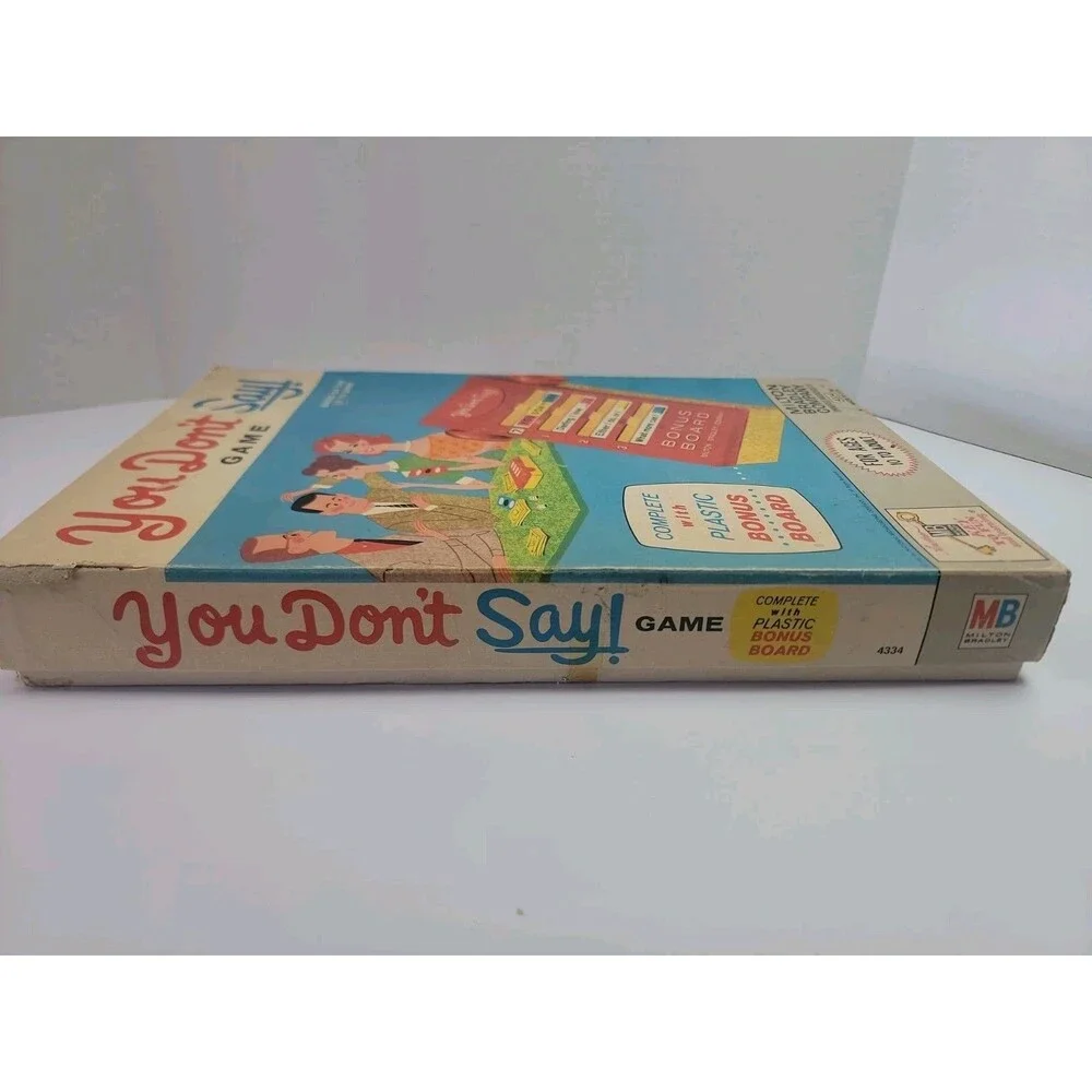 You Don’t Say! Game (1963 Milton Bradley) – Complete w/ Bonus Board & Tokens